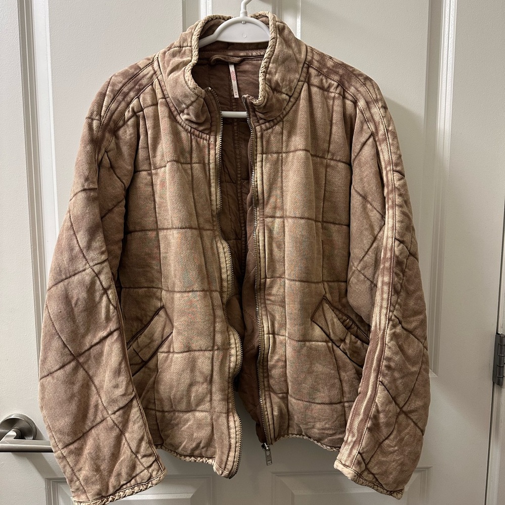 Free People Quilted Dolman Jacket